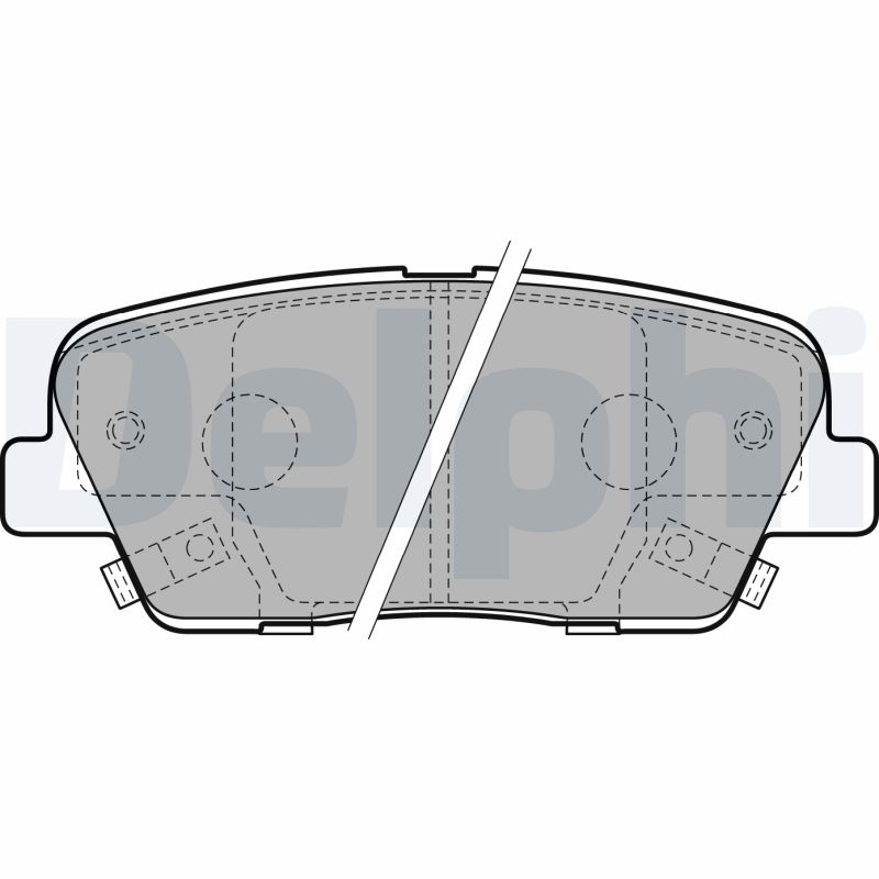 Комплект тормозных колодок, дисковый тормоз   LP2202   DELPHI