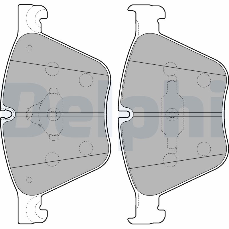 Комплект тормозных колодок, дисковый тормоз   LP2210   DELPHI