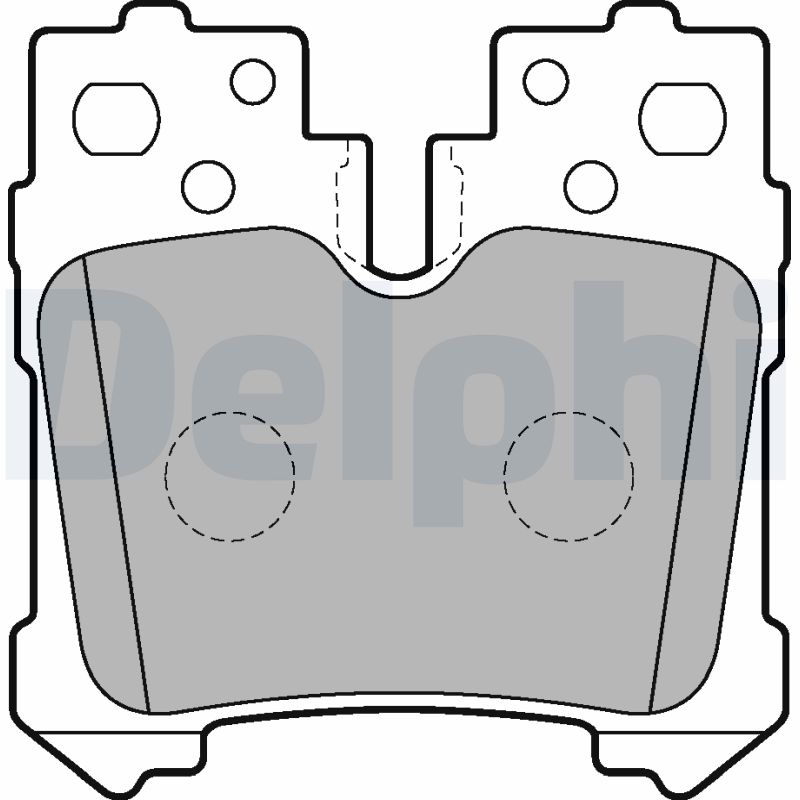 Комплект тормозных колодок, дисковый тормоз   LP2214   DELPHI