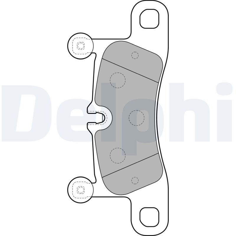 Комплект тормозных колодок, дисковый тормоз   LP2233   DELPHI