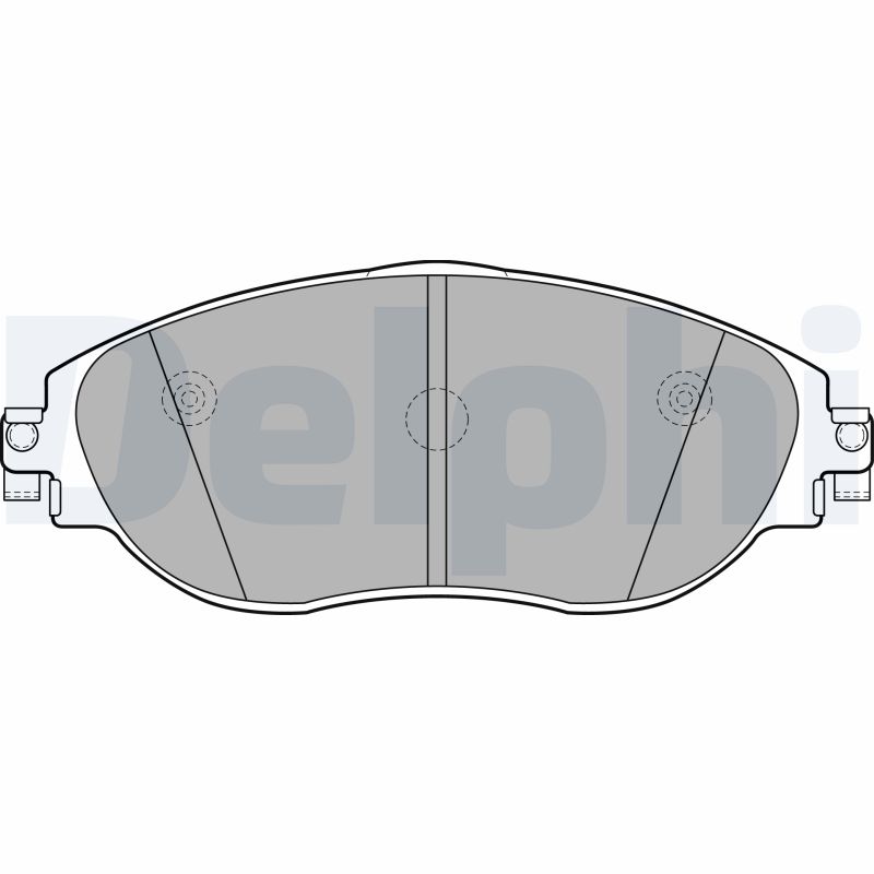 Комплект тормозных колодок, дисковый тормоз   LP2250   DELPHI