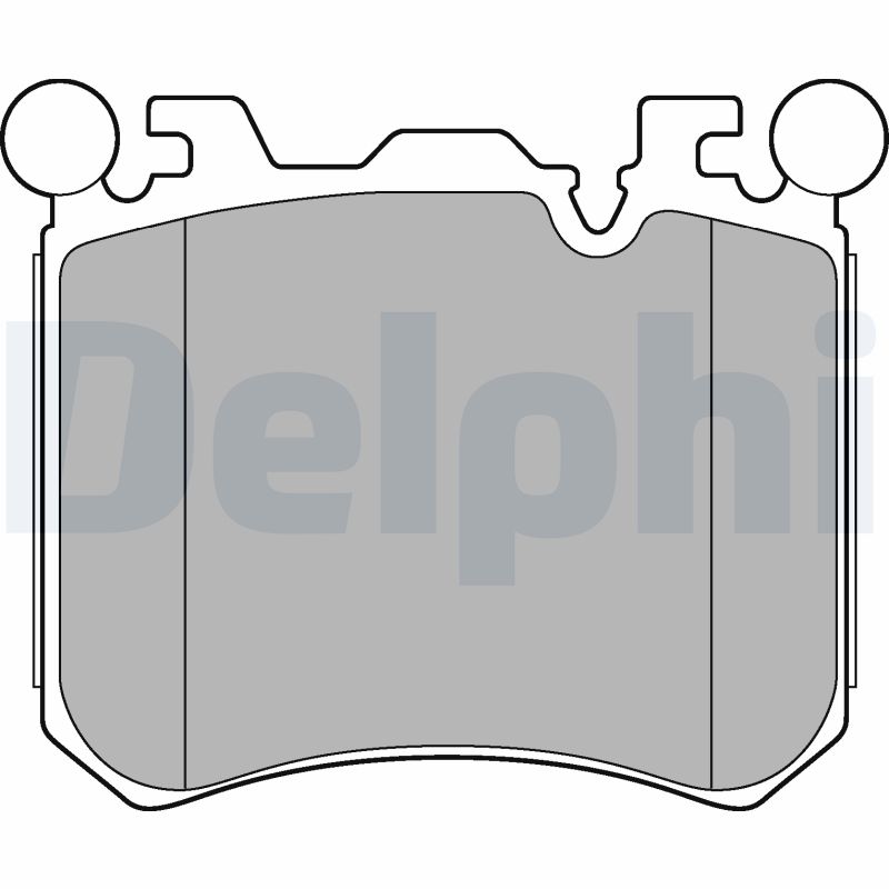 Комплект тормозных колодок, дисковый тормоз   LP2287   DELPHI