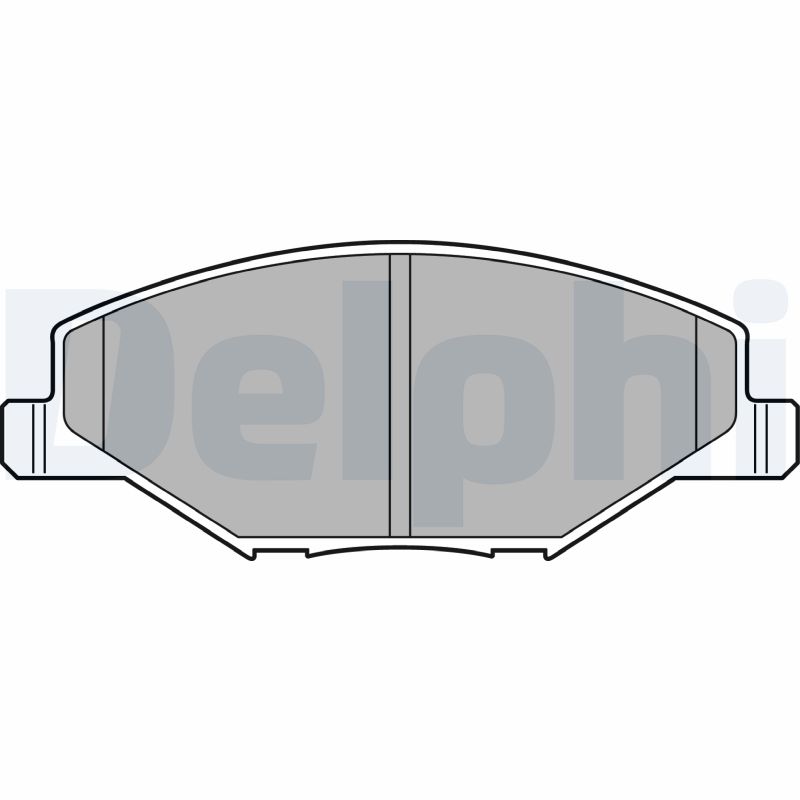 Комплект тормозных колодок, дисковый тормоз   LP2444   DELPHI
