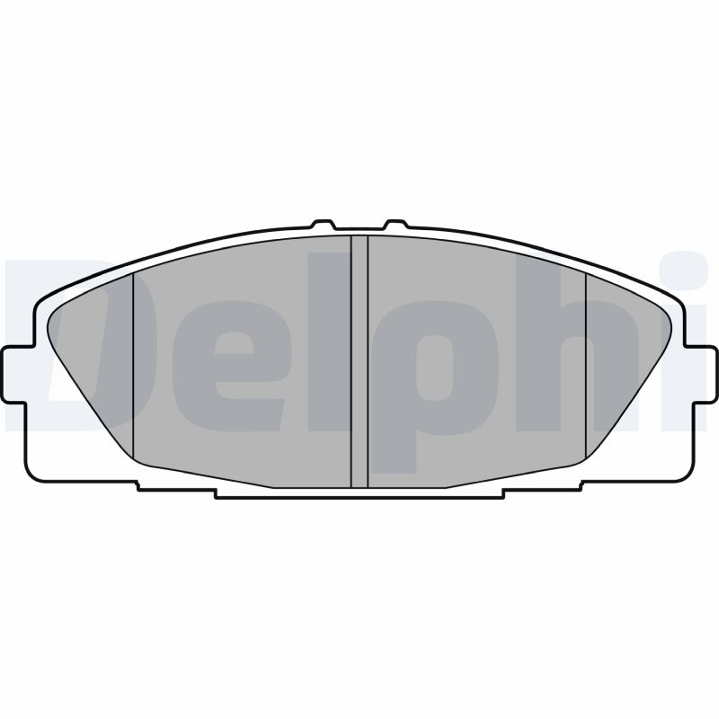 Комплект тормозных колодок, дисковый тормоз   LP2473   DELPHI