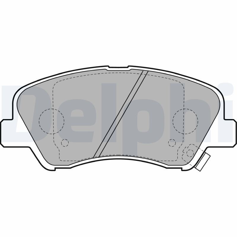 Комплект тормозных колодок, дисковый тормоз   LP2497   DELPHI