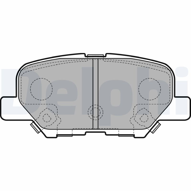 Комплект тормозных колодок, дисковый тормоз   LP2501   DELPHI