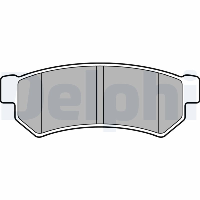 Комплект тормозных колодок, дисковый тормоз   LP2502   DELPHI