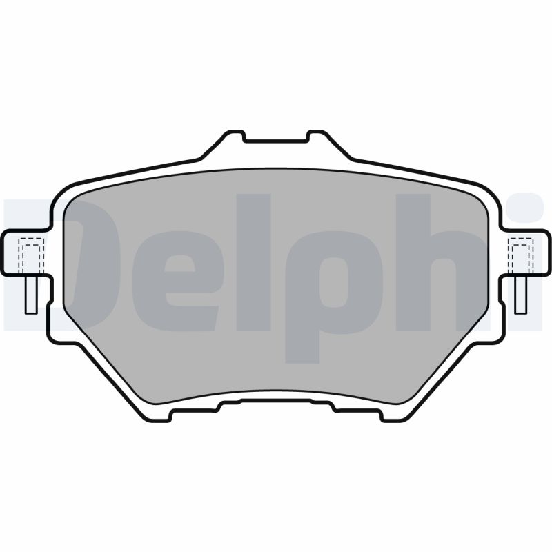 Комплект тормозных колодок, дисковый тормоз   LP2505   DELPHI