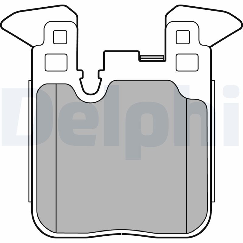 Комплект тормозных колодок, дисковый тормоз   LP2660   DELPHI
