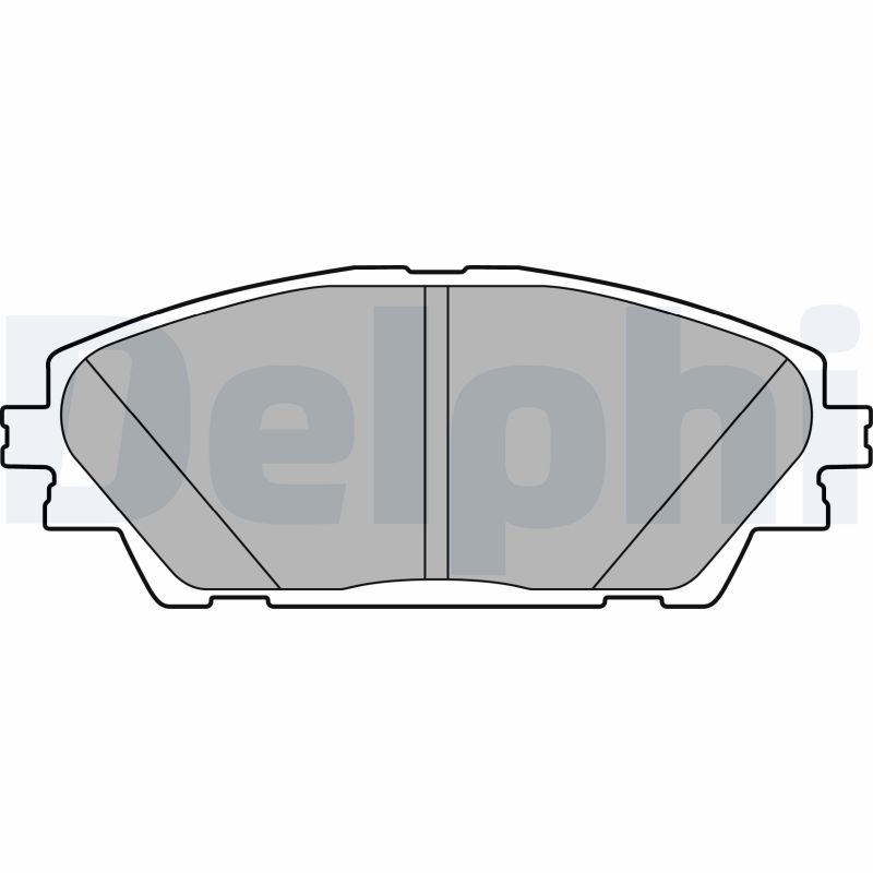 Комплект тормозных колодок, дисковый тормоз   LP2701   DELPHI