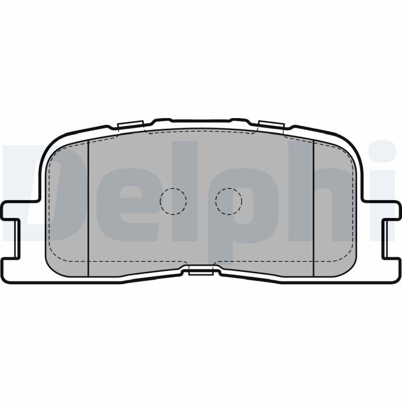 Комплект тормозных колодок, дисковый тормоз   LP2703   DELPHI