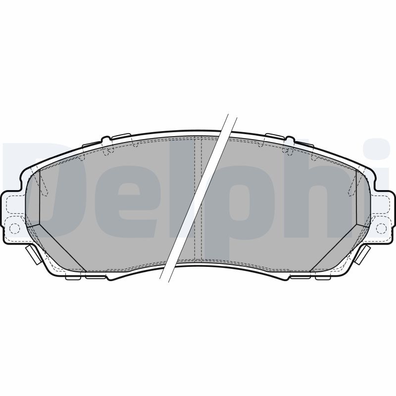Комплект тормозных колодок, дисковый тормоз   LP2710   DELPHI