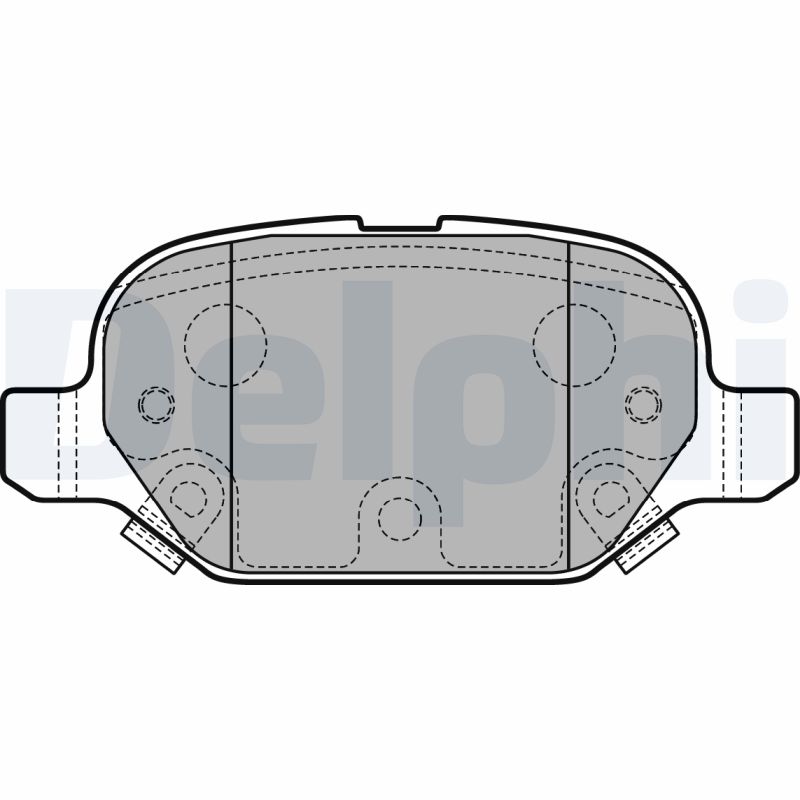 Комплект тормозных колодок, дисковый тормоз   LP2761   DELPHI