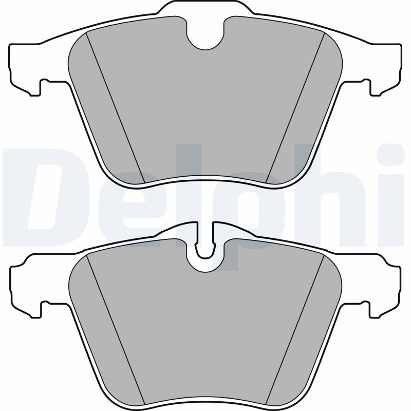 Комплект гальмівних накладок, дискове гальмо   LP2766   DELPHI