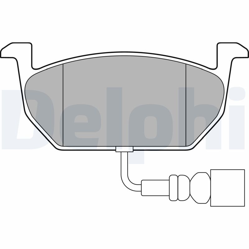 Комплект тормозных колодок, дисковый тормоз   LP3146   DELPHI