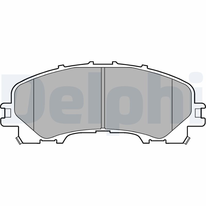 Комплект тормозных колодок, дисковый тормоз   LP3183   DELPHI