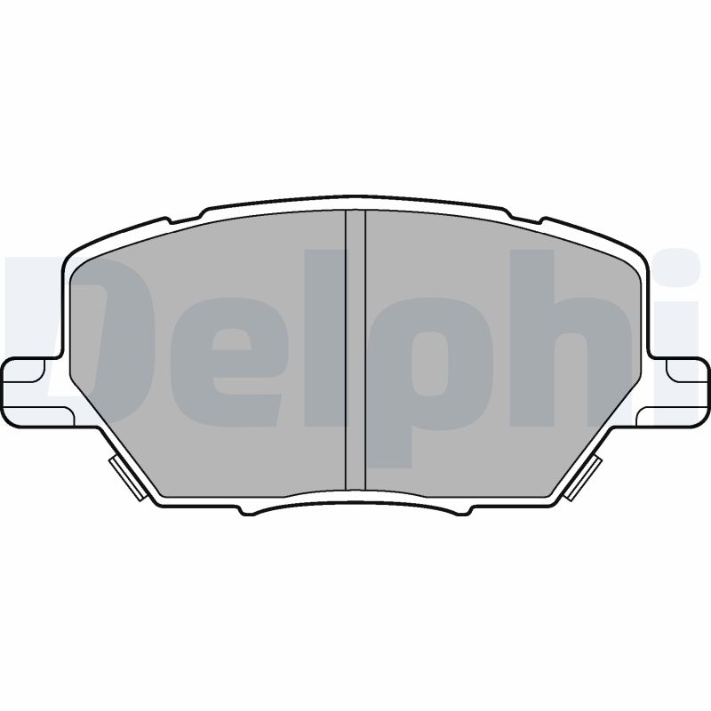 Комплект тормозных колодок, дисковый тормоз   LP3184   DELPHI