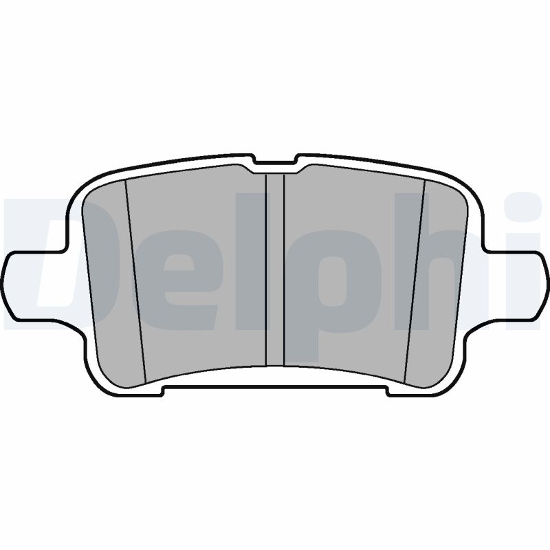 Комплект тормозных колодок, дисковый тормоз   LP3218   DELPHI