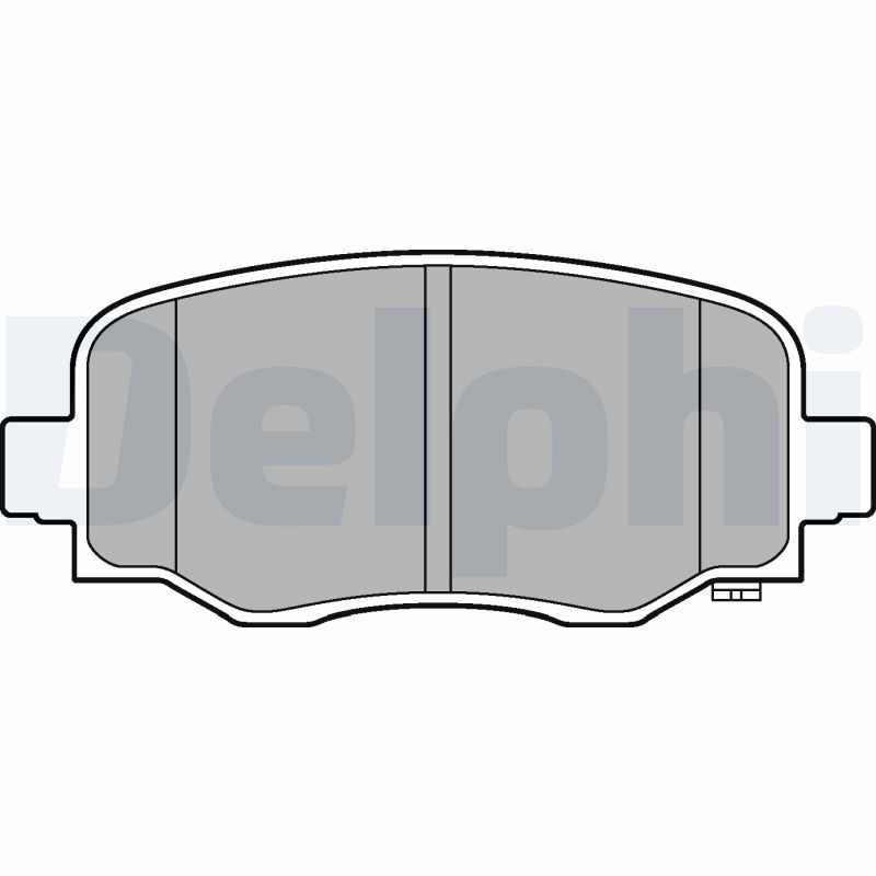 Комплект тормозных колодок, дисковый тормоз   LP3253   DELPHI