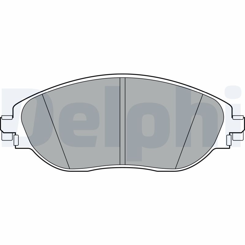 Комплект тормозных колодок, дисковый тормоз   LP3368   DELPHI