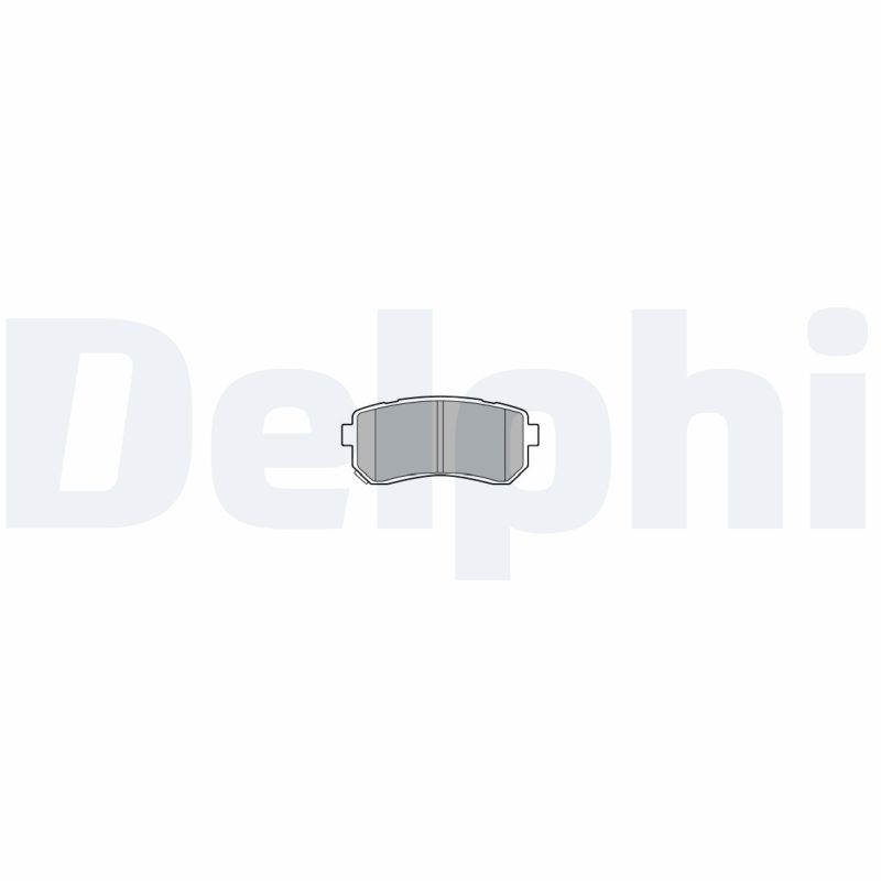 Комплект гальмівних накладок, дискове гальмо   LP3576   DELPHI