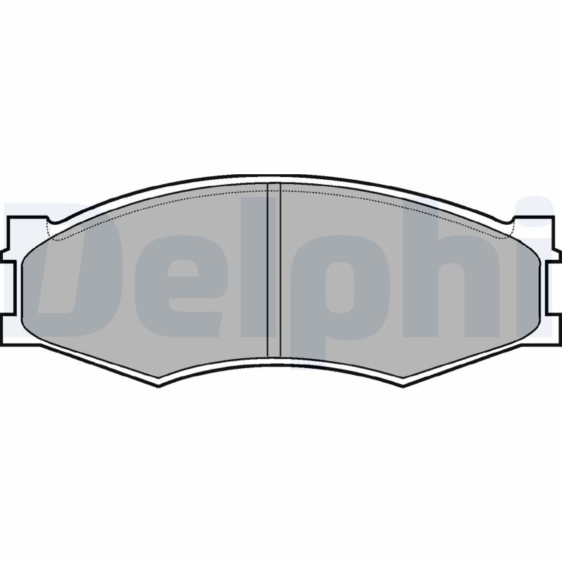 Комплект тормозных колодок, дисковый тормоз   LP358   DELPHI
