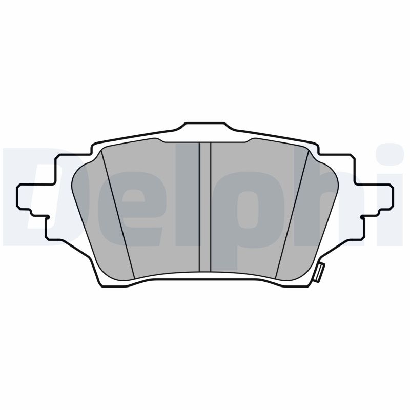 Комплект тормозных колодок, дисковый тормоз   LP3608   DELPHI