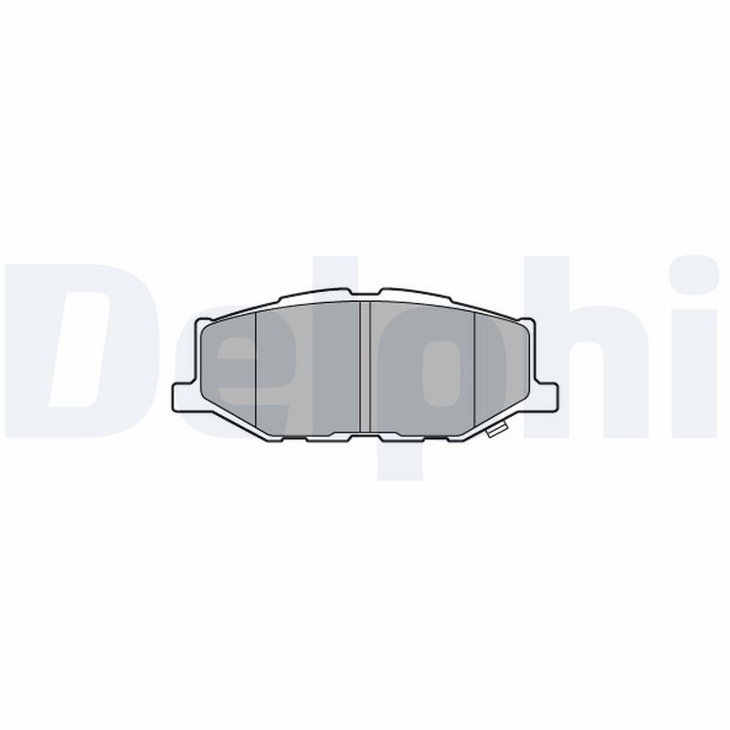 Комплект тормозных колодок, дисковый тормоз   LP3637   DELPHI