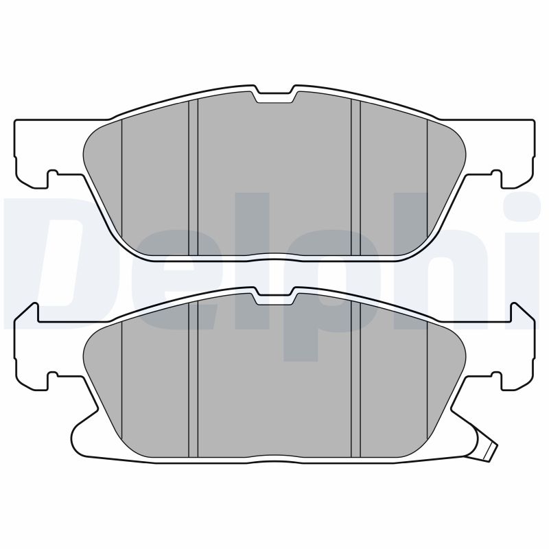 Комплект тормозных колодок, дисковый тормоз   LP3643   DELPHI