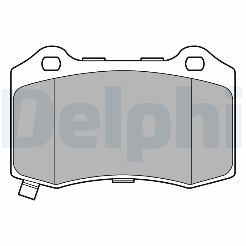Комплект тормозных колодок, дисковый тормоз   LP3676   DELPHI