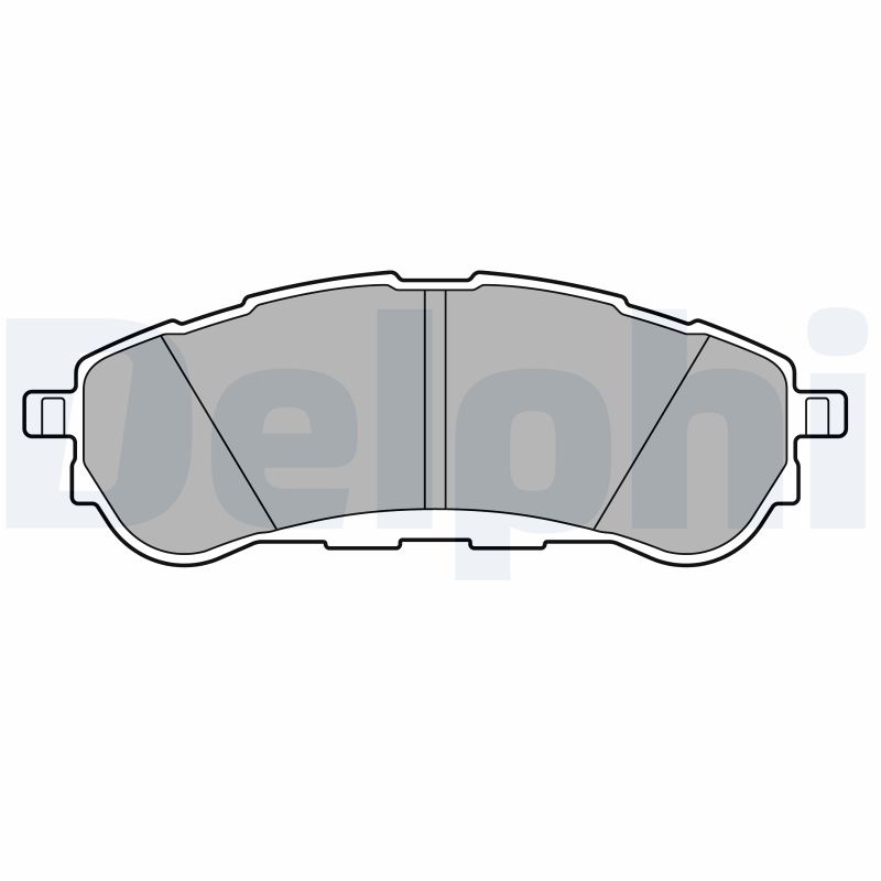 Комплект тормозных колодок, дисковый тормоз   LP3707   DELPHI