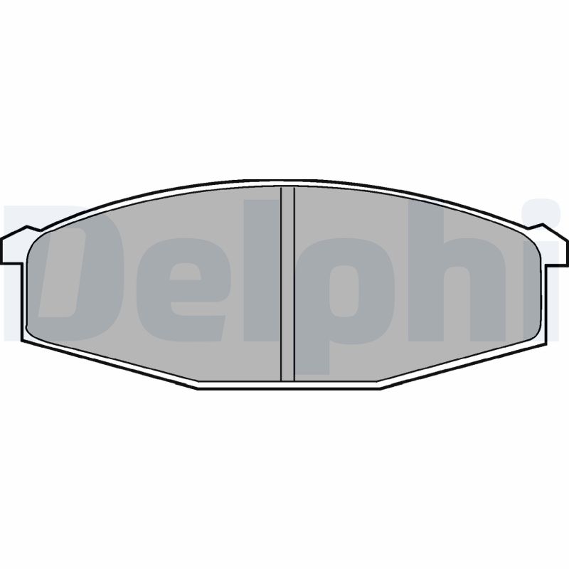 Комплект тормозных колодок, дисковый тормоз   LP373   DELPHI