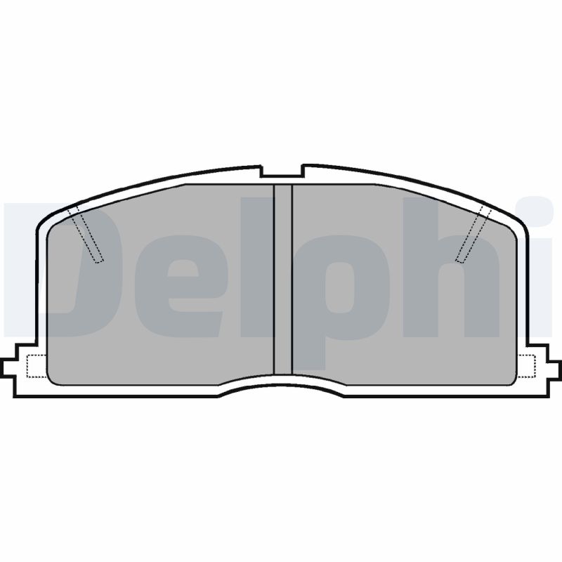 Комплект тормозных колодок, дисковый тормоз   LP460   DELPHI