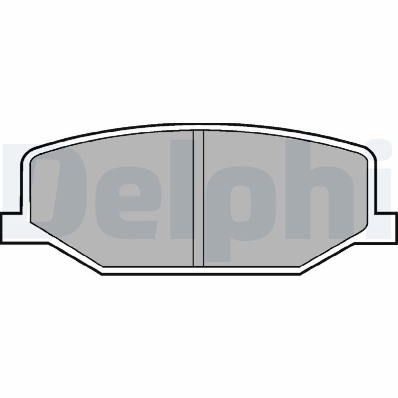 Комплект тормозных колодок, дисковый тормоз   LP527   DELPHI