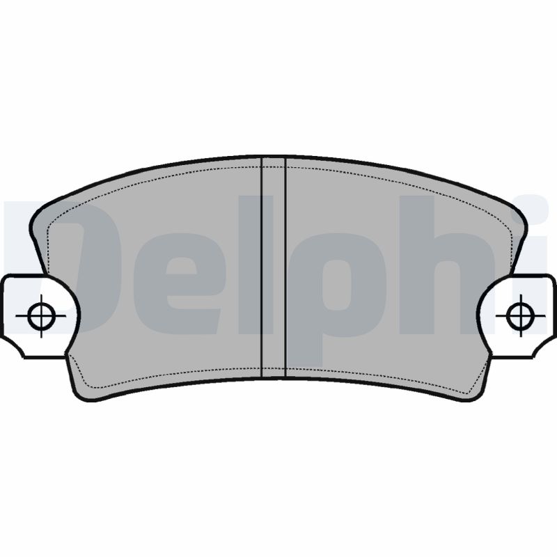 Комплект тормозных колодок, дисковый тормоз   LP56   DELPHI