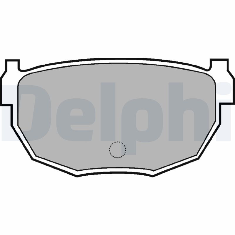 Комплект тормозных колодок, дисковый тормоз   LP570   DELPHI