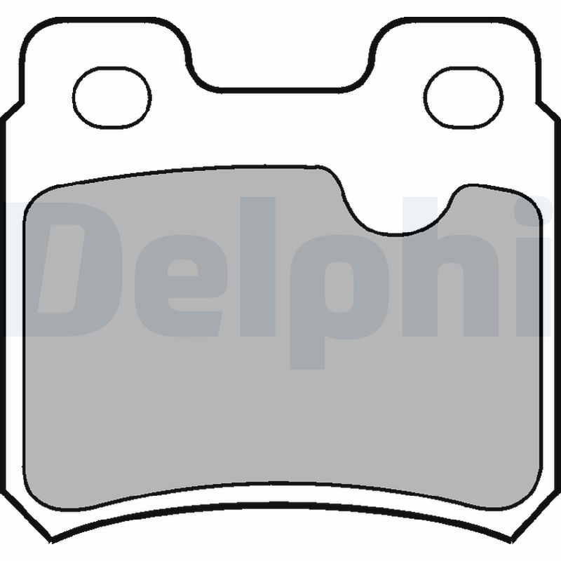 Комплект тормозных колодок, дисковый тормоз   LP586   DELPHI