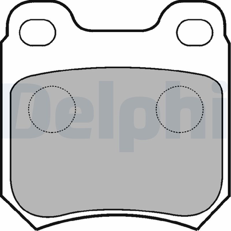 Комплект тормозных колодок, дисковый тормоз   LP590   DELPHI