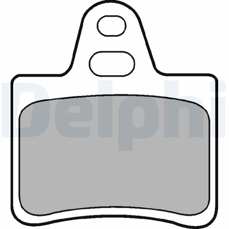Комплект тормозных колодок, дисковый тормоз   LP655   DELPHI