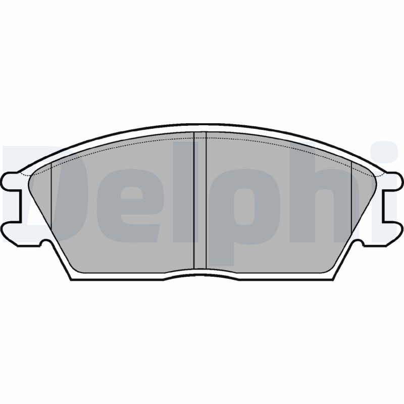 Комплект тормозных колодок, дисковый тормоз   LP704   DELPHI
