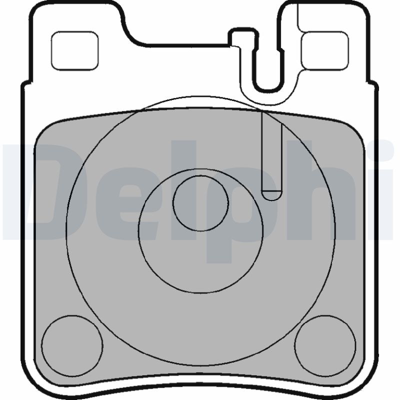 Комплект гальмівних накладок, дискове гальмо   LP841   DELPHI