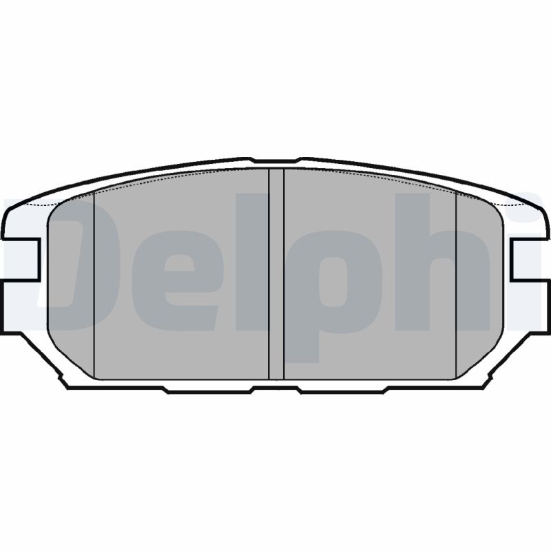 Комплект тормозных колодок, дисковый тормоз   LP921   DELPHI