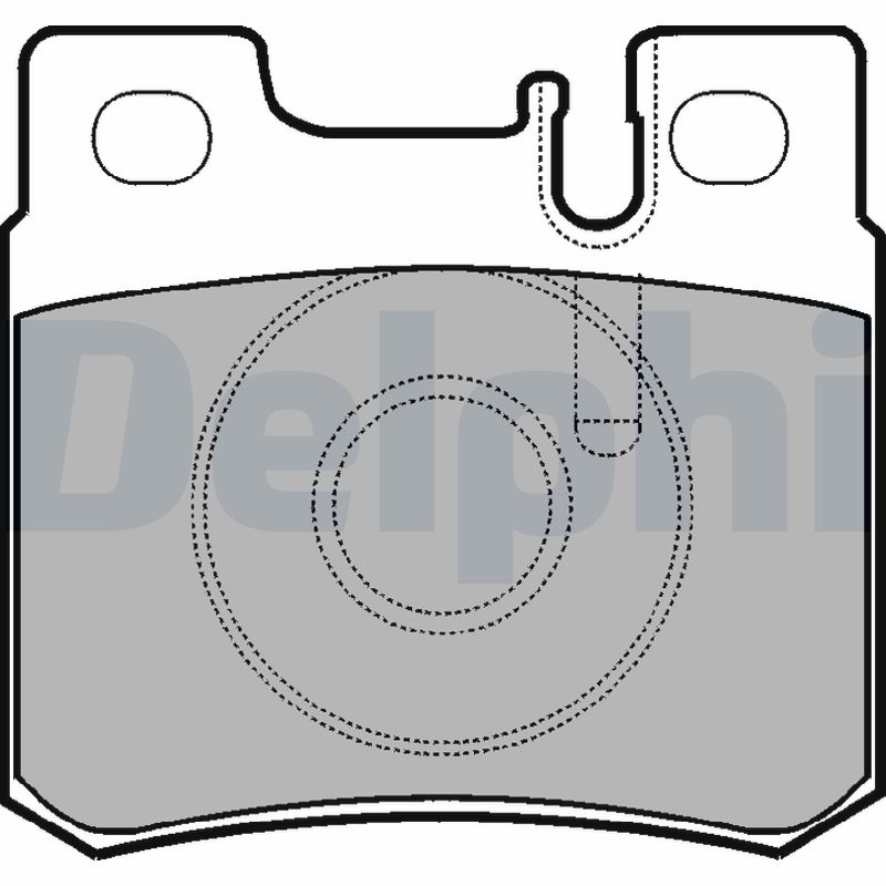 Комплект тормозных колодок, дисковый тормоз   LP946   DELPHI