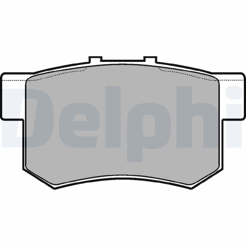 Комплект тормозных колодок, дисковый тормоз   LP948   DELPHI
