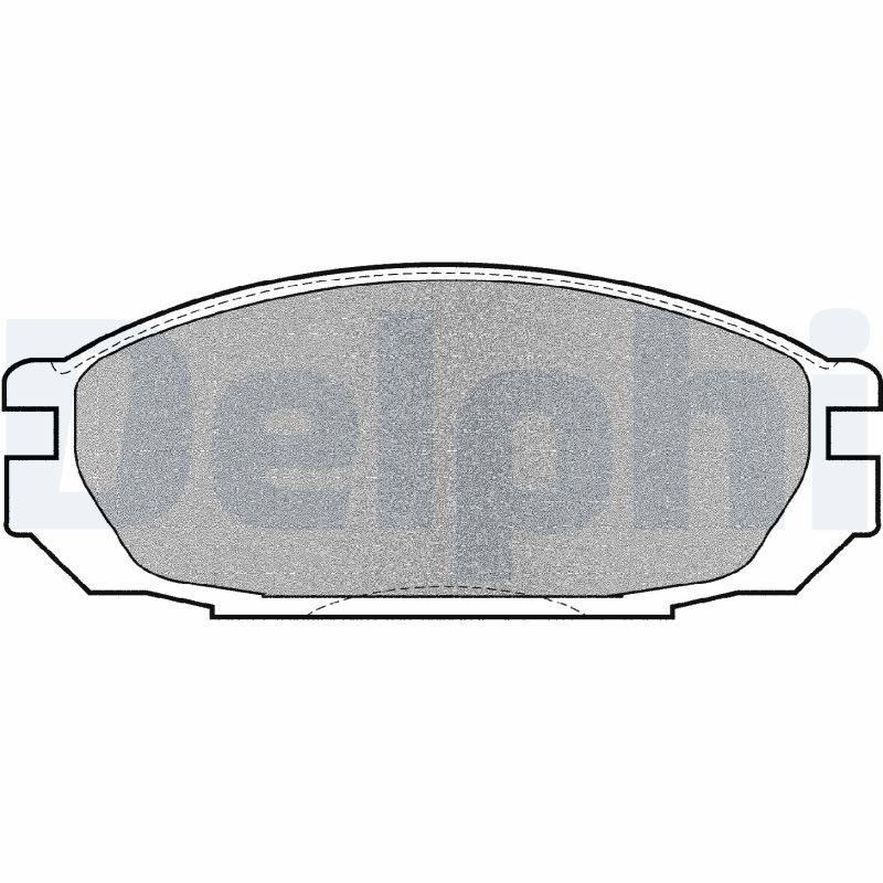 Комплект тормозных колодок, дисковый тормоз   LP983   DELPHI