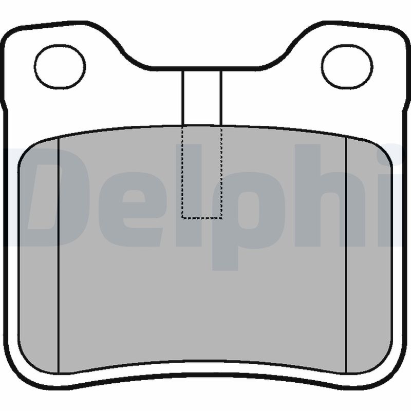 Комплект тормозных колодок, дисковый тормоз   LP991   DELPHI