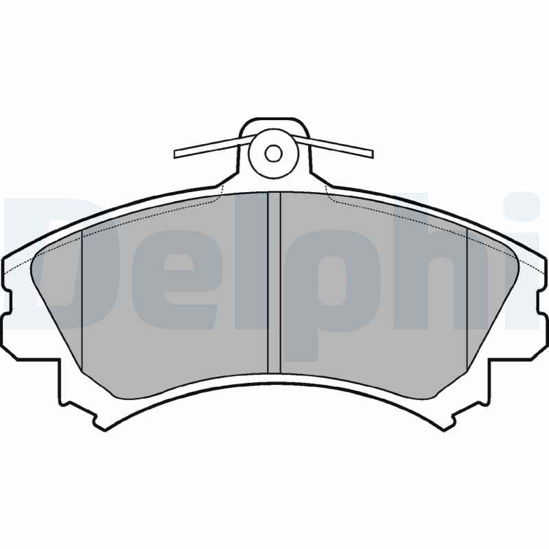 Комплект тормозных колодок, дисковый тормоз   LP993   DELPHI