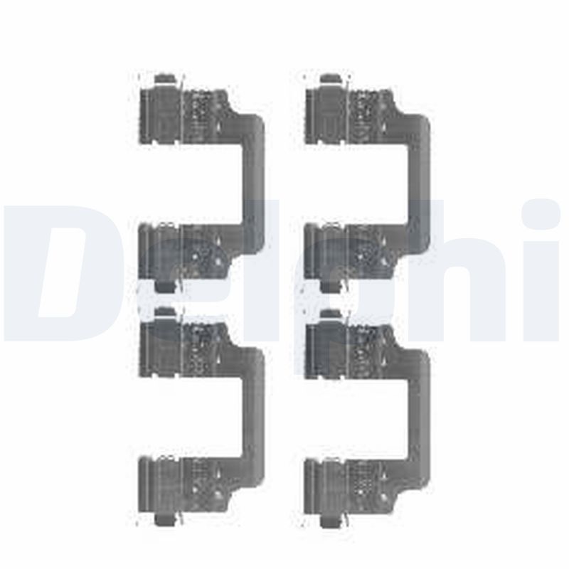 Комплектующие, колодки дискового тормоза   LX0455   DELPHI