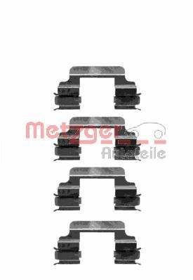 Комплектующие, колодки дискового тормоза   109-1231   METZGER