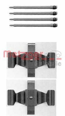 Комплектующие, колодки дискового тормоза   109-1643   METZGER